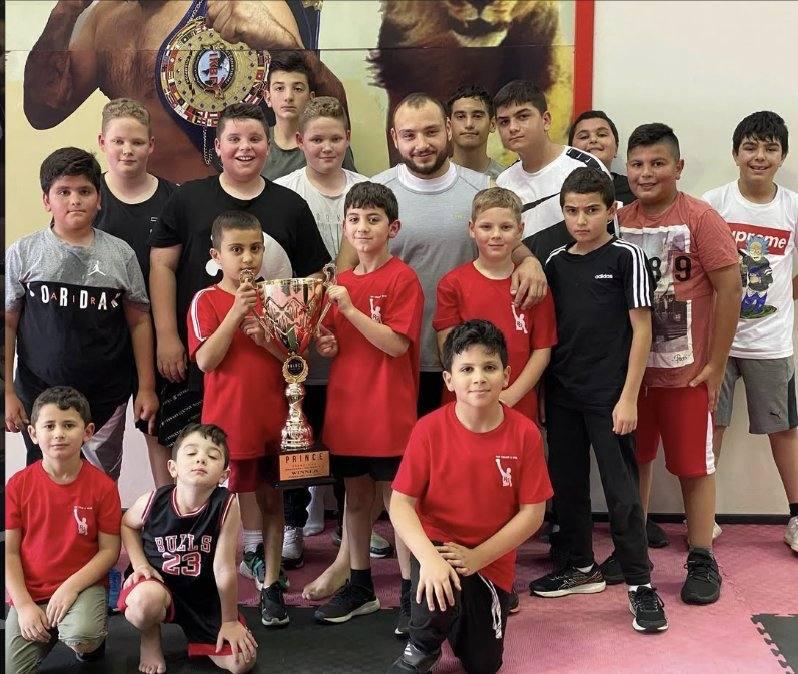 Rogers Gym junior squad with their trophy